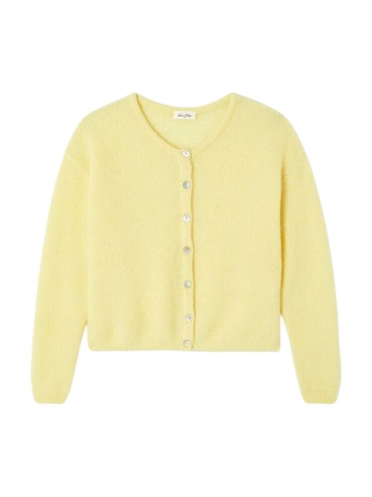 Gele gebreide cardigan American Vintage