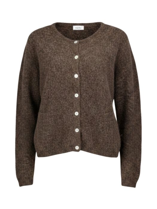 Donkerbruine korte cardigan American Vintage
