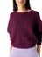 Bordeaux gebreide pull met ronde hals American Vintage 