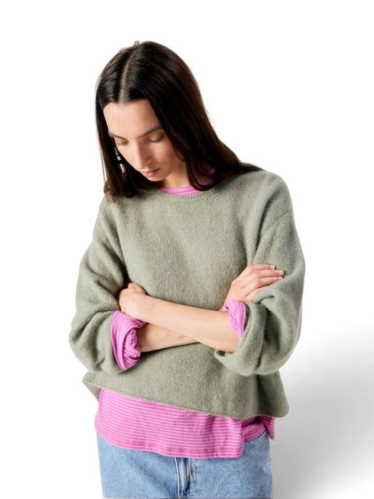 Groene gebreide pull American Vintage