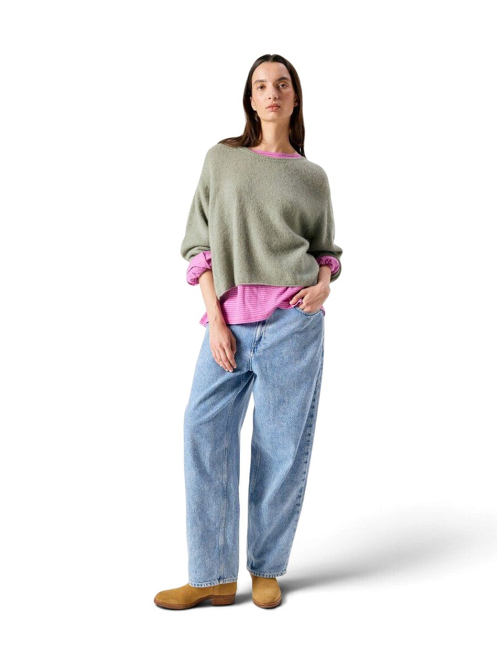 Groene gebreide pull American Vintage