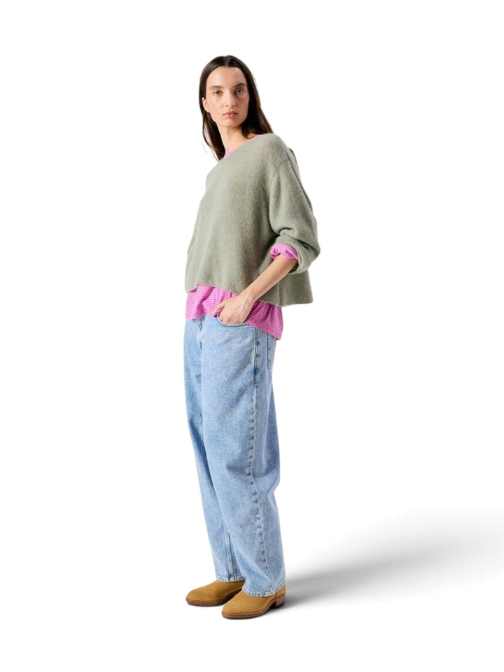 Groene gebreide pull American Vintage
