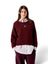 Bordeaux trui met ronde hals American Vintage 