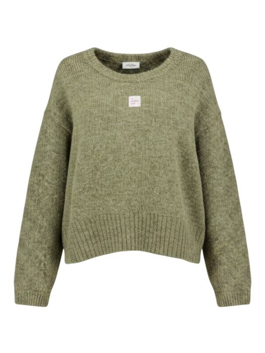Groene pull met boothals American Vintage
