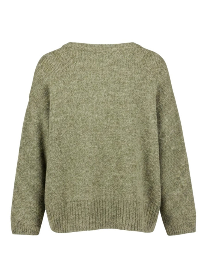 Groene pull met boothals American Vintage