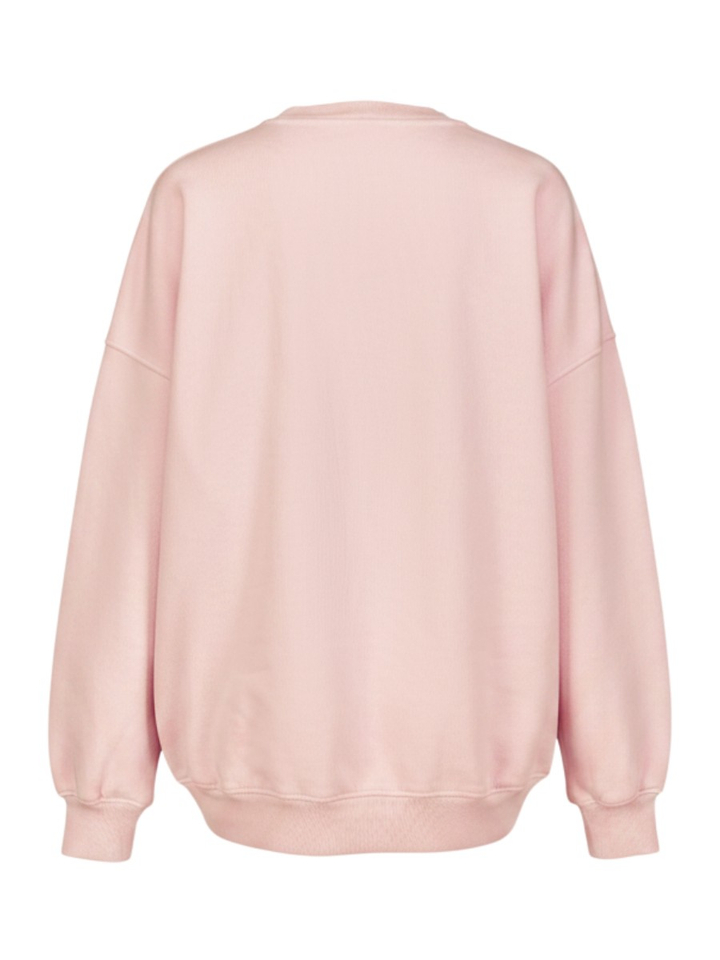 Roze sweater met logo American Vintage