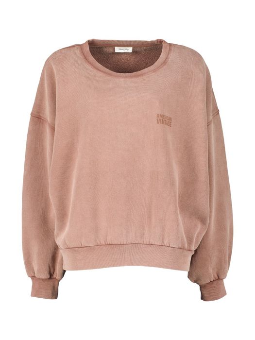 Bruine sweater met ronde hals