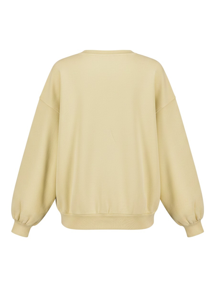 Gele sweater met ronde hals American Vintage