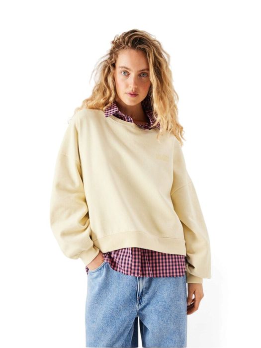 Gele sweater met ronde hals American Vintage