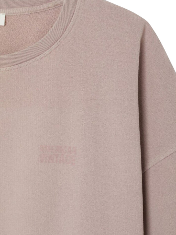 Lichtgrijze sweater met ronde hals American Vintage