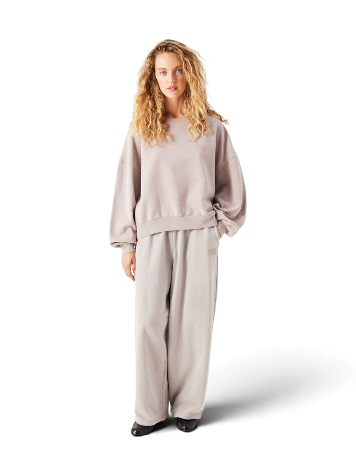 Lichtgrijze sweater met ronde hals American Vintage