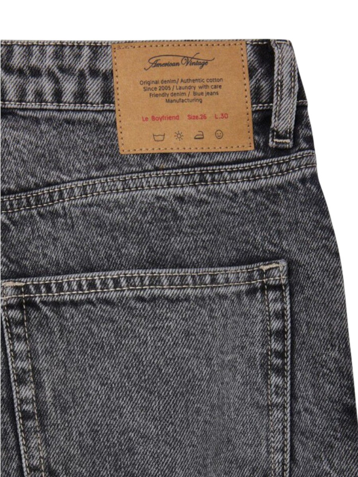 Grijze wijde boyfriend jeans American Vintage 