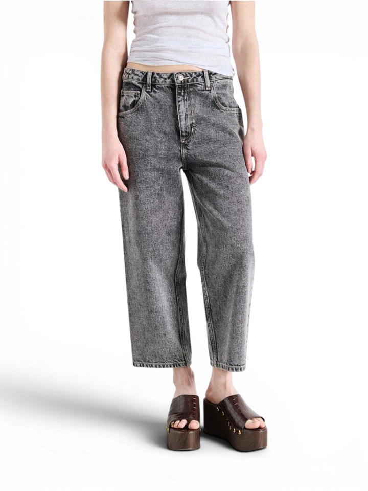 Grijze wijde boyfriend jeans American Vintage 