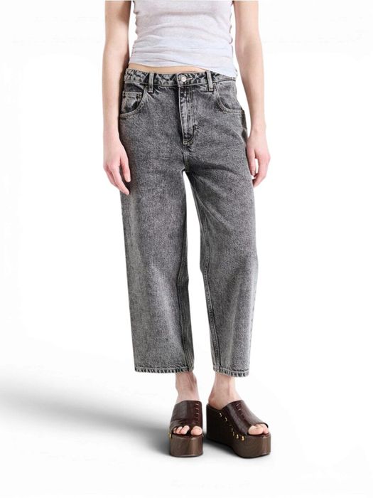 Grijze wijde boyfriend jeans American Vintage