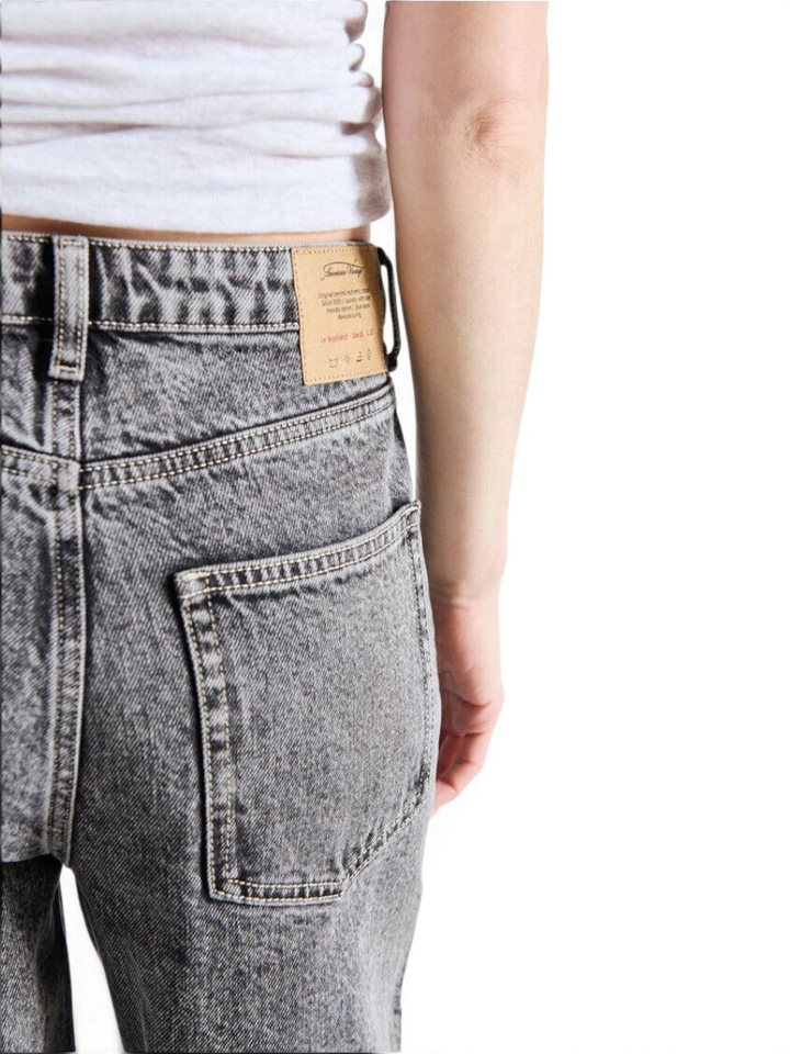 Grijze wijde boyfriend jeans American Vintage 