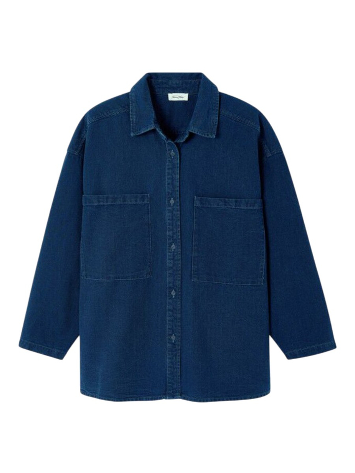 Blauw oversized jeanshemd American Vintage 