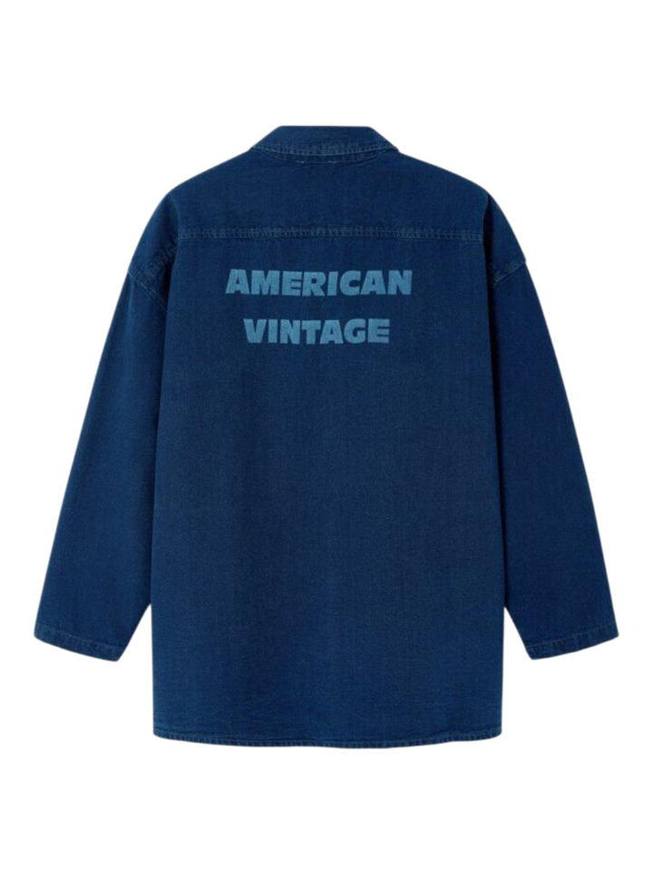 Blauw oversized jeanshemd American Vintage 