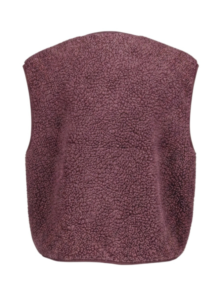 Bordeaux fluffy bodywarmer American Vintage