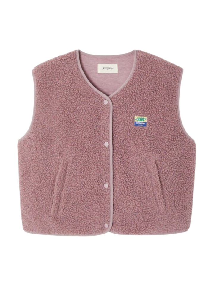 Lilakleurige ruime, korte jas met korte mouwen American Vintage 