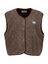 Bruine ruime, korte jas met korte mouwen American Vintage 