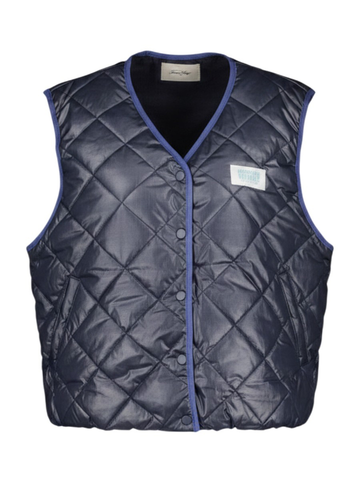 Blauwe bodywarmer American Vintage