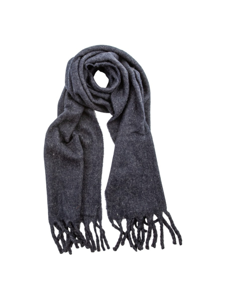 Donkerblauwe sjaal met ruffle detail American Vintage