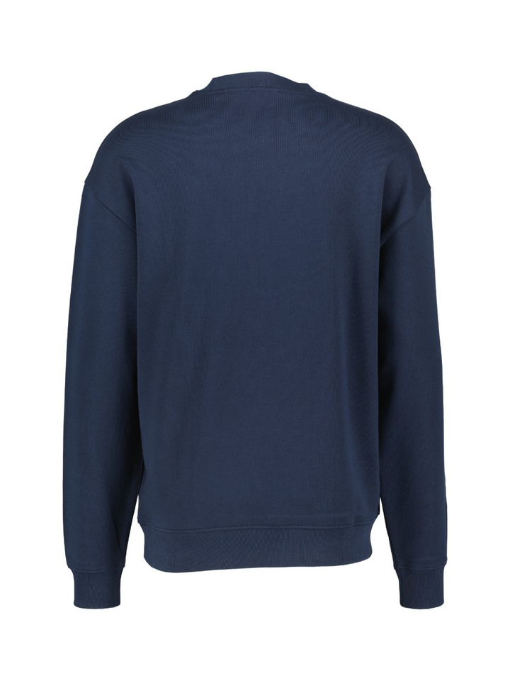Donkerblauwe trui met opdruk Hugo Boss