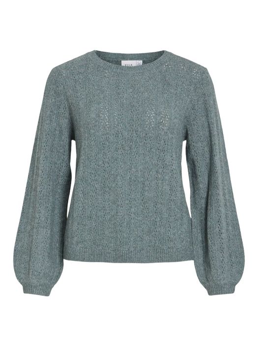 Groene pull met datail Viliga Vila