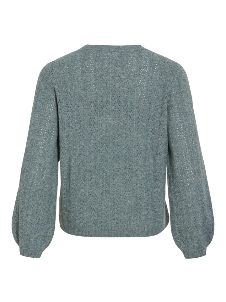 Groene pull met datail Viliga Vila
