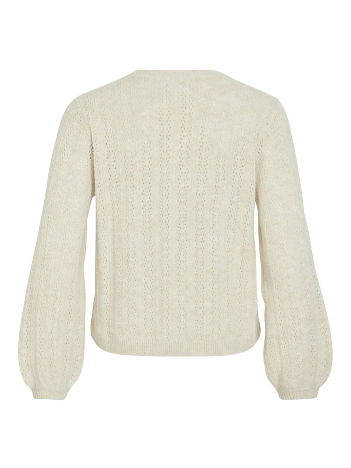 Beige pull met detail Viliga Vila 