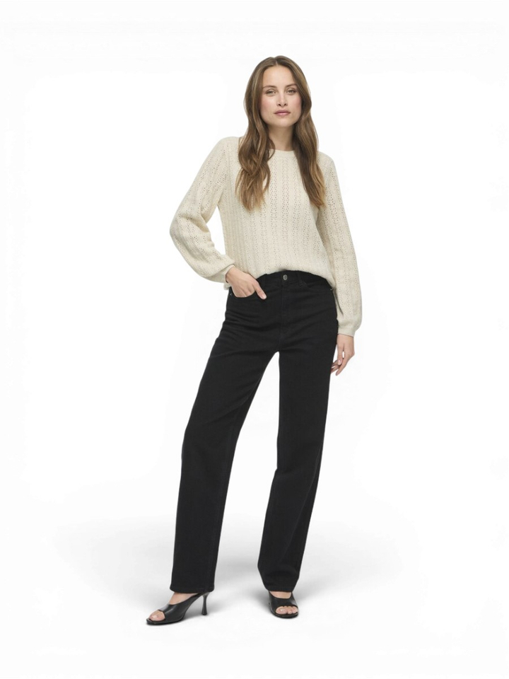 Beige pull met detail Viliga Vila 