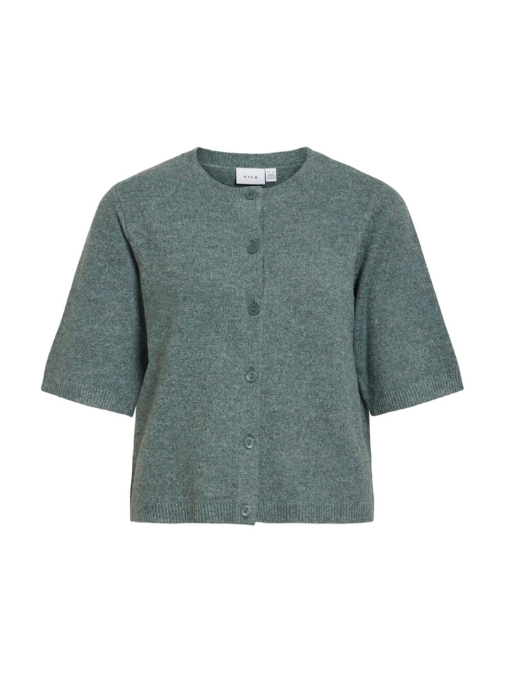 Groene cardigan met korte mouwen Viliga Vila 