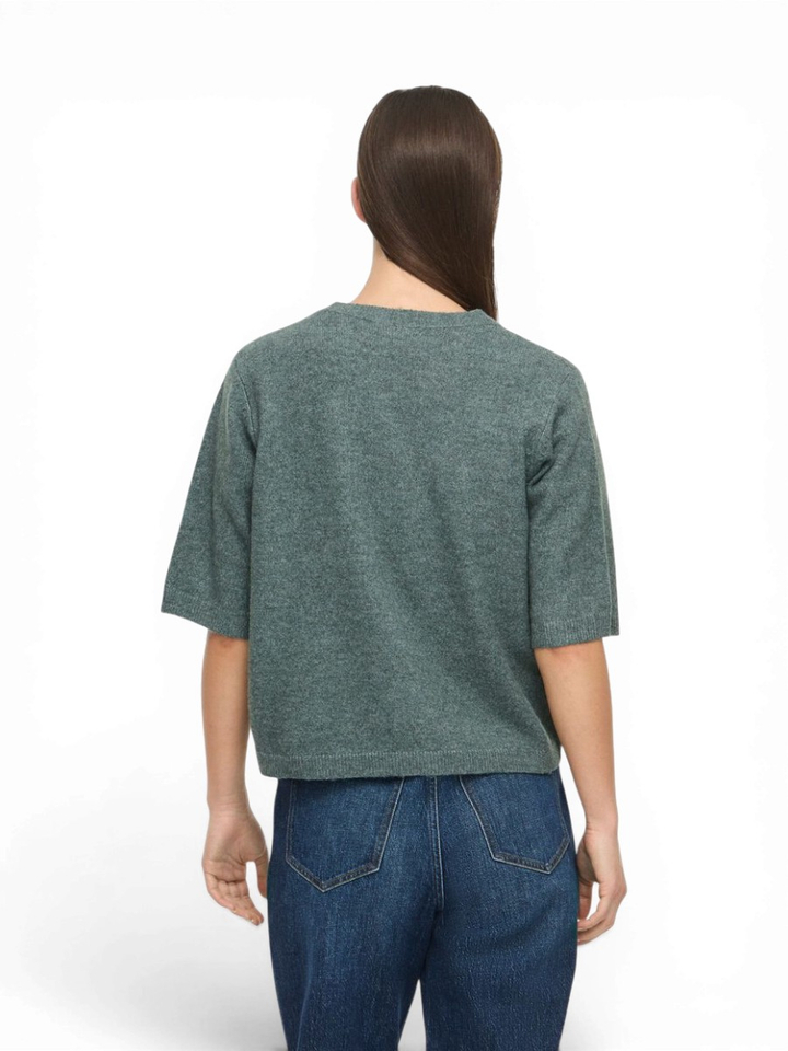 Groene cardigan met korte mouwen Viliga Vila 