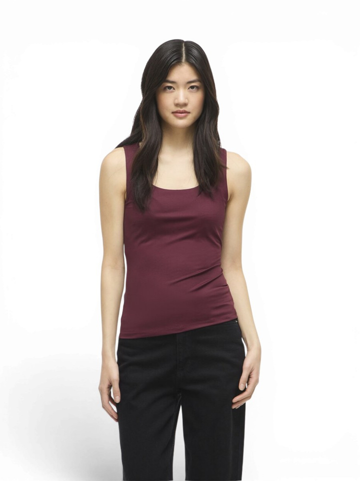 Bordeaux top in stretch Vikenza Vila 