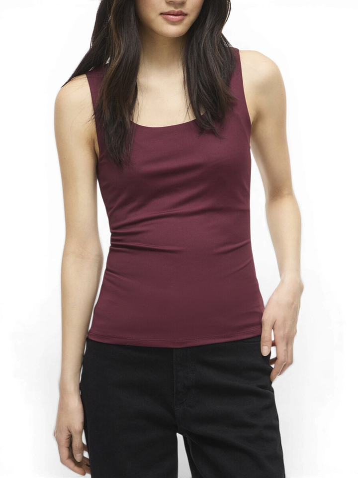 Bordeaux top in stretch Vikenza Vila 