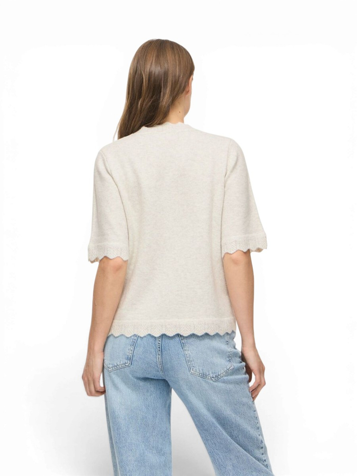 Beige pull met korte mouwen Vinkolina Vila 