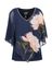 Donkerblauwe bloes met voile mouw Joseph Ribkoff 