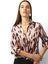 Roze bloes met zwarte print Joseph Ribkoff 