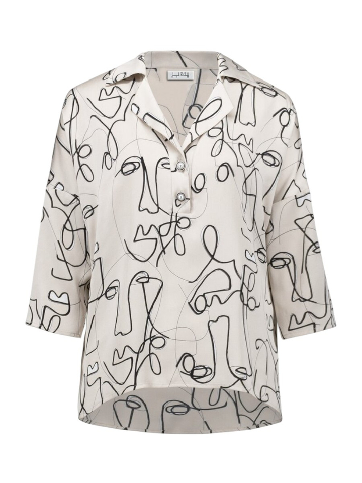 Bloes met zwarte print Joseph Ribkoff