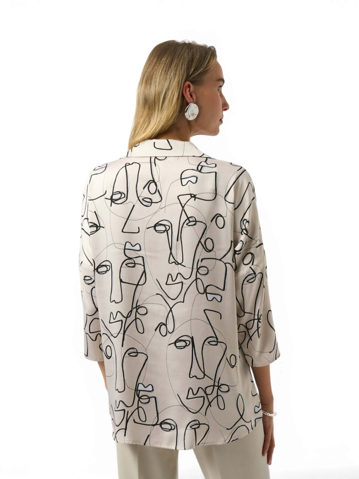 Bloes met zwarte print Joseph Ribkoff