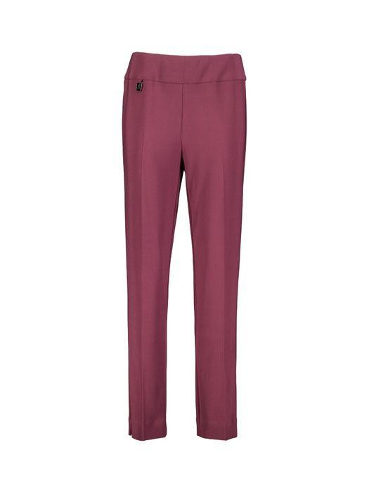 Bordeaux kleurige broek met elastiek