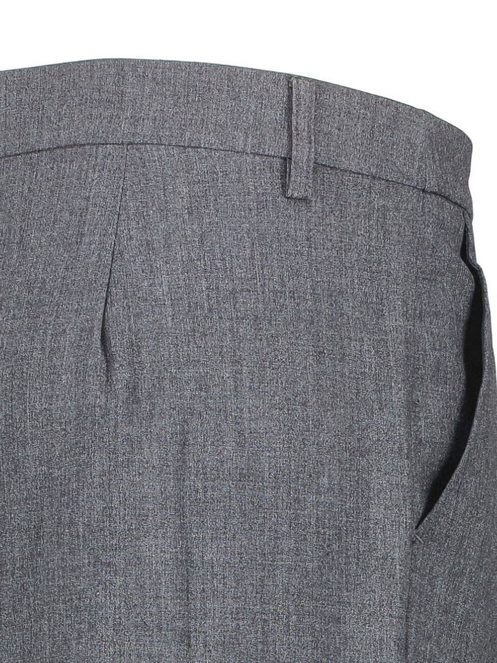 Donkergrijze geklede broek regular waist Vikari Vila 