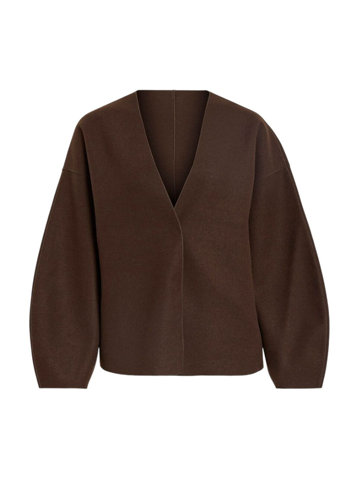 Donkerbruine vest Vila