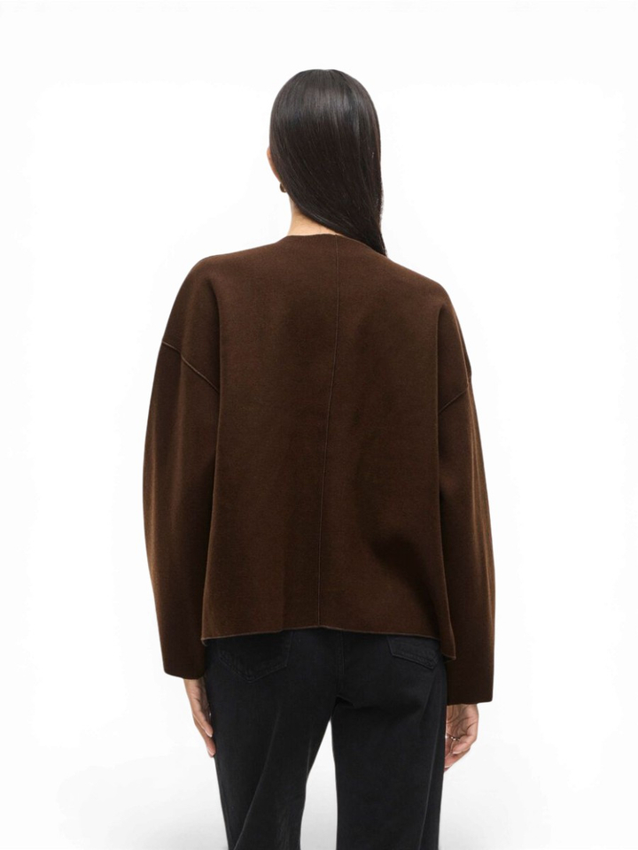 Donkerbruine vest Vila