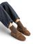 Bruine suede boat loafers Posa 