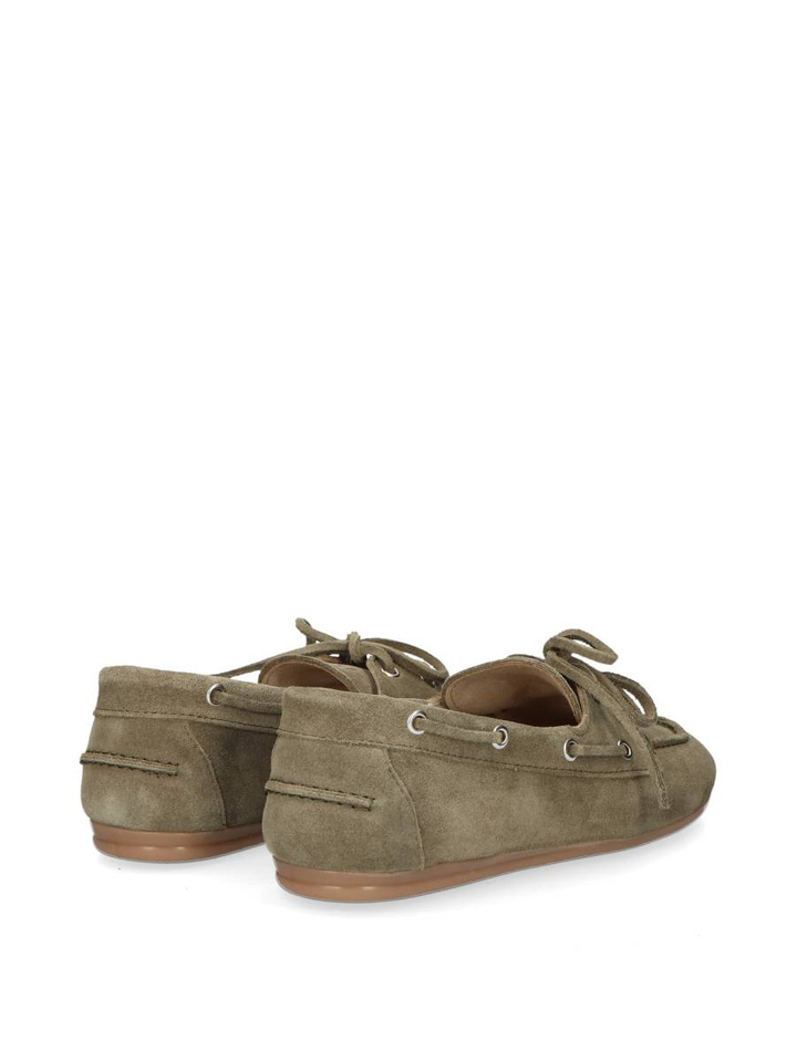 Kaki groene boat loafers Posa 