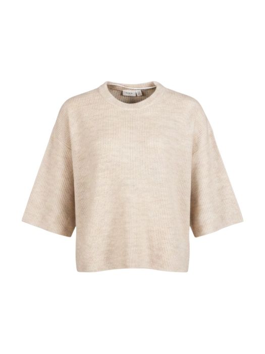 Beige trui met korte mouwen Vila