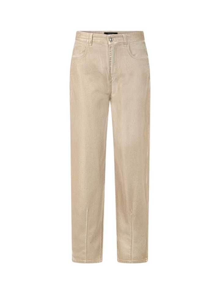 Goudkleurige barrel fit jeans Marccain 