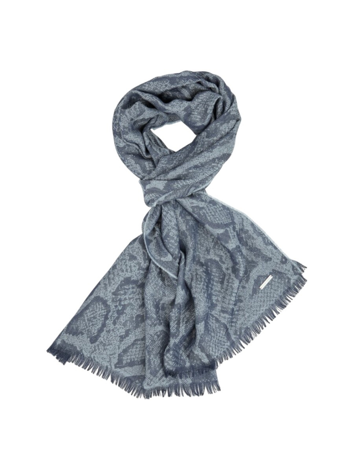 Blauwe sjaal met print Marccainn Sport