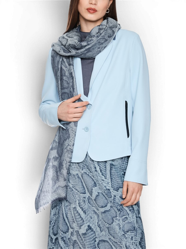 Blauwe sjaal met print Marccainn Sport